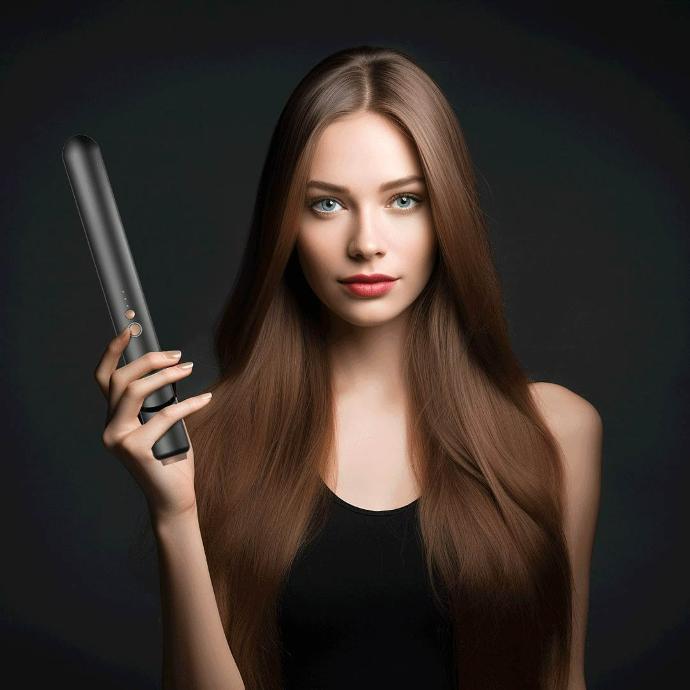 Porodo LifeStyle Wireless Rechargeable Hair Straightener Cordless Use Black PDLSPHRSTBK Trend Store